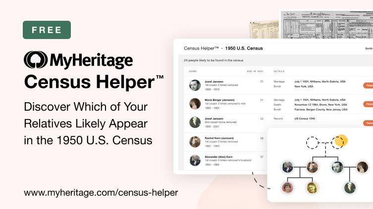 Inicia tu investigación sobre el censo de 1950 con Census Helper™